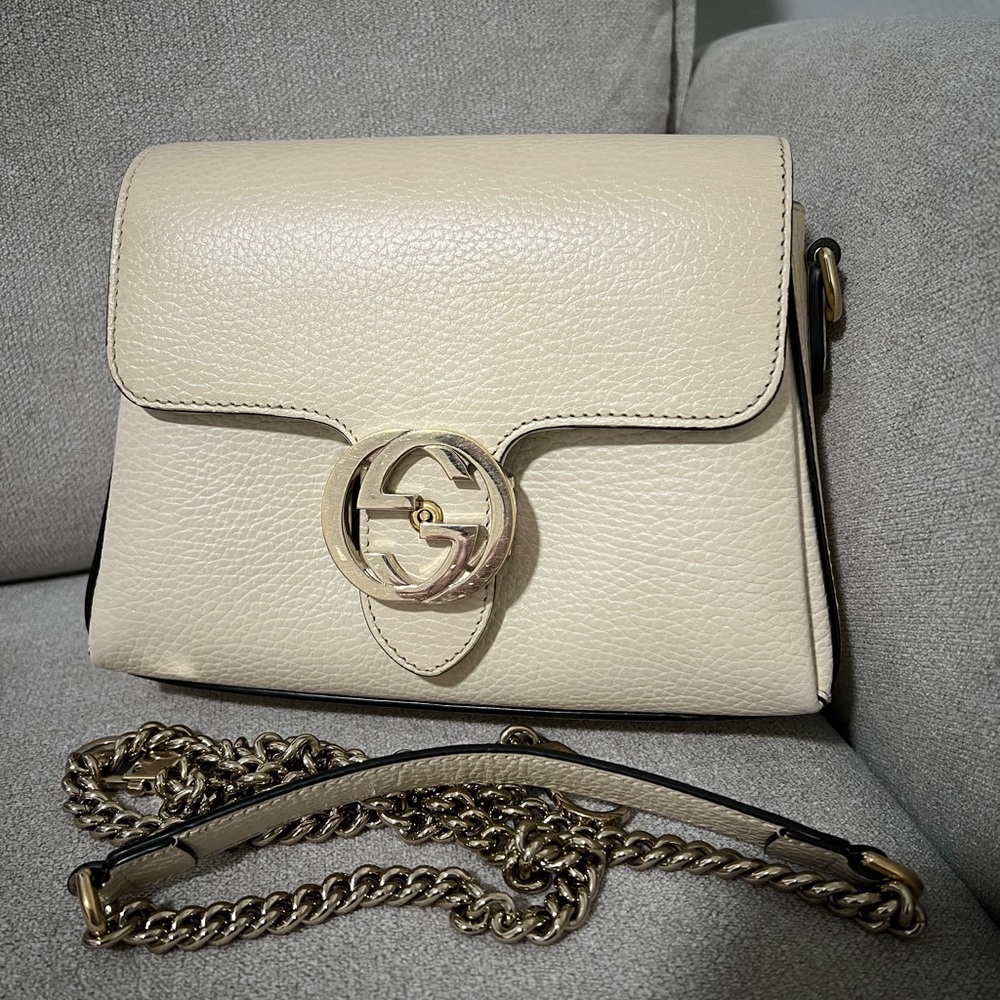 Gucci Interlocking Chain Crossbody Bag
